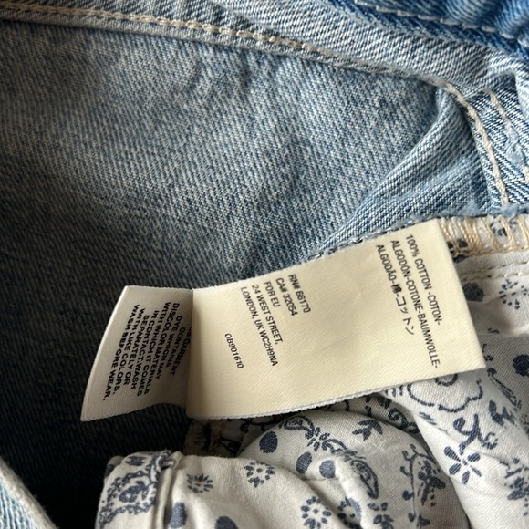 Free People We The Free Blossom Rigid Distressed Button Fly Jeans - Picture 9 of 12